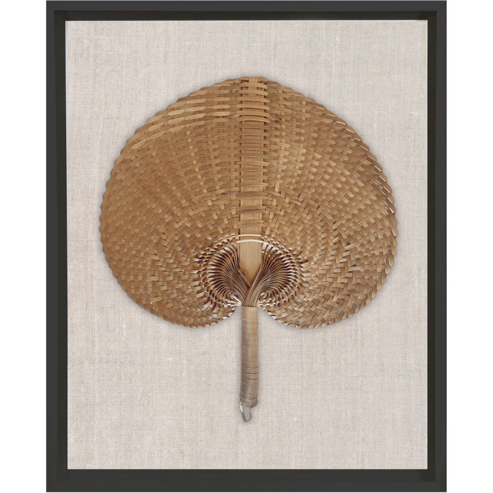 Bandhini Design House Artwork Raffia Fan Natural on Natural Artwork 40 x 50cm