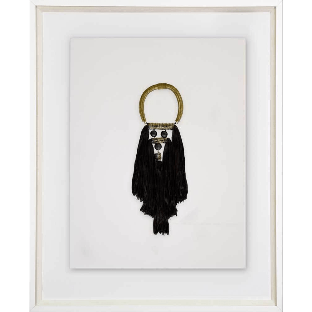 Bandhini Design House Artwork Tassel Spanish Black Artwork 67 x 85cm