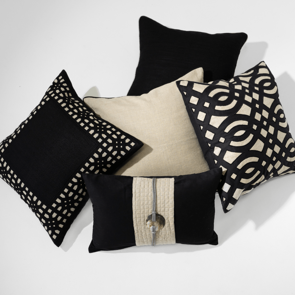 Bandhini Design House Bandhini Bundles 5 Cushion Bundle Black & Natural Bundle