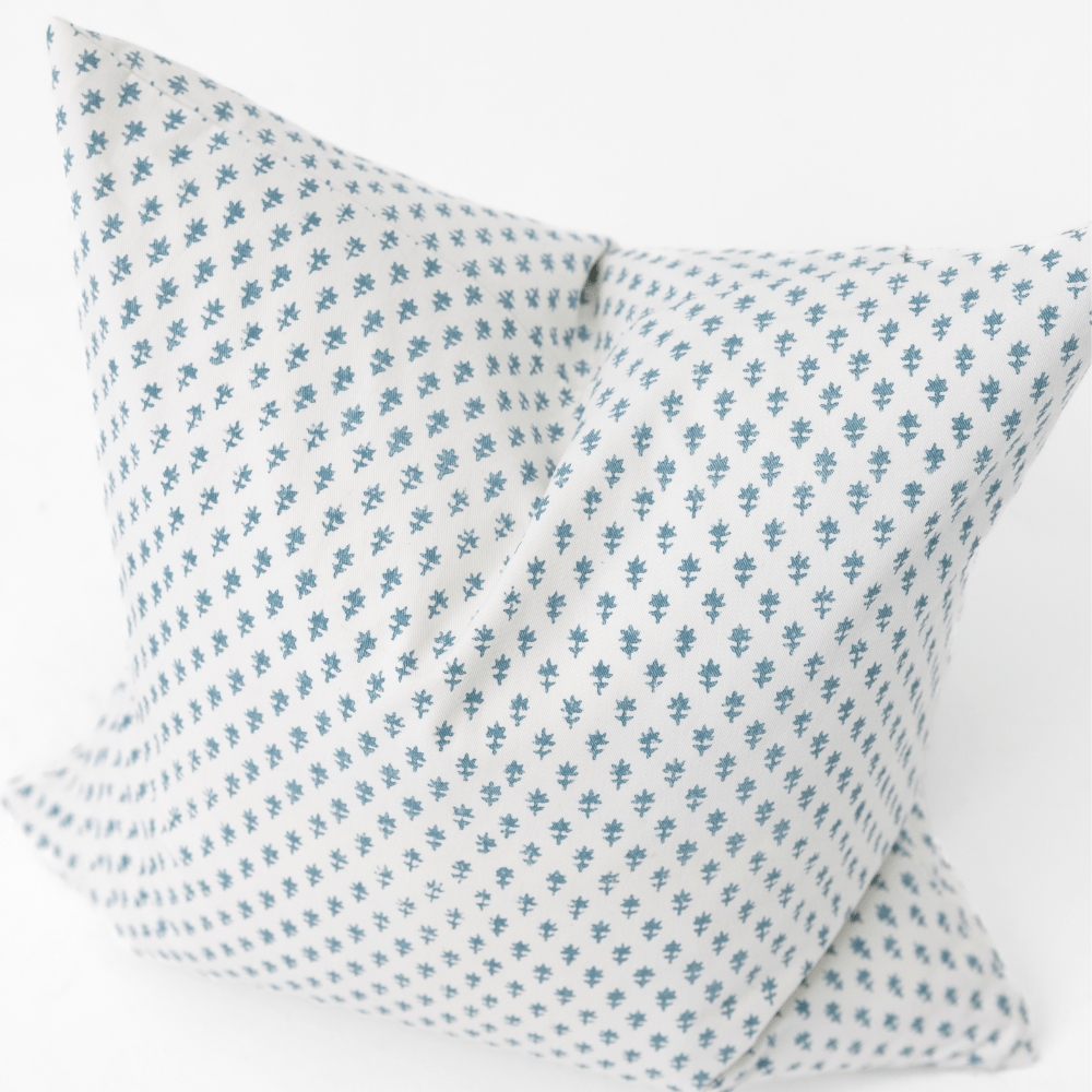 Bandhini Design House Coastal Devon Devon Dots Blue Medium Cushion 50 x 50cm