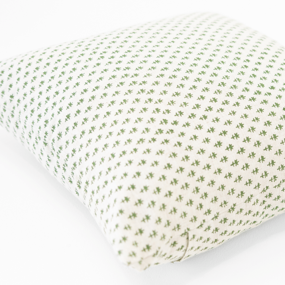 Bandhini Design House Coastal Devon Devon Dots Grey Green Medium Cushion 50 x 50cm