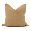Linen Piped Mustard & White Lounge Cushion 55 x 55cm — in stock, ready to ship