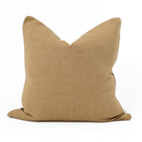 Linen Piped Mustard & White Lounge Cushion 55 x 55cm