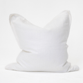 Linen Flange White Handwoven Cushion Cover