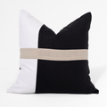 Modern Heather Stripe Bespoke Handmade Linen Cushion Cover