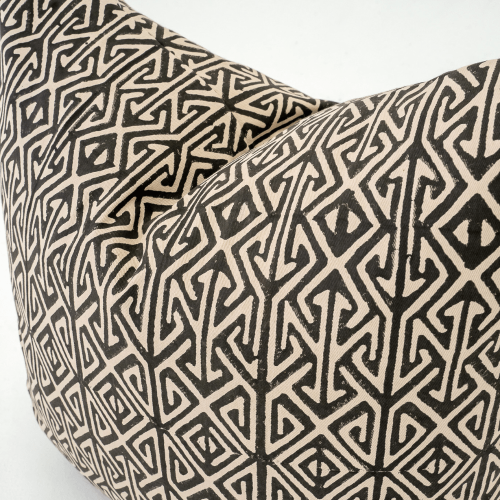 Bandhini Design House Lounge Cushion Arrow Print Black Lounge Cushion 55 x 55cm