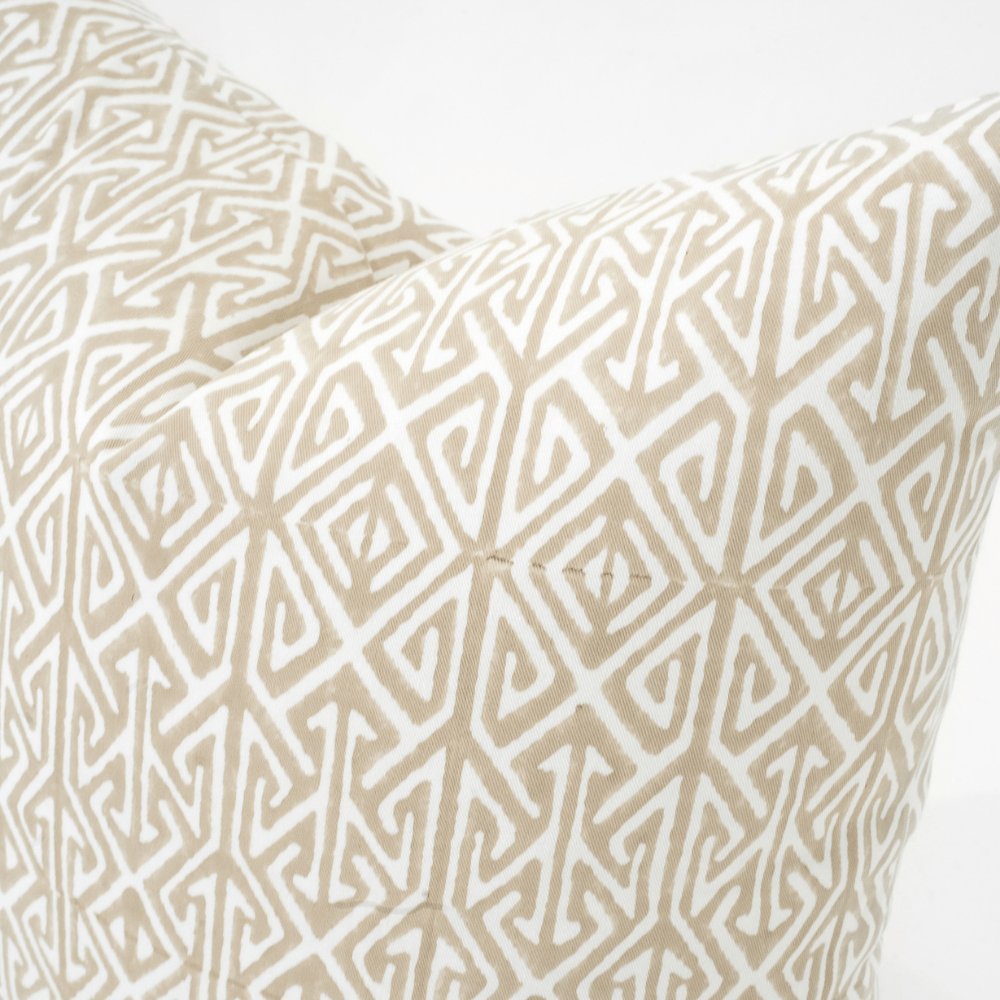 Bandhini Design House Lounge Cushion Arrow Print Natural Lounge Cushion 55 x 55cm