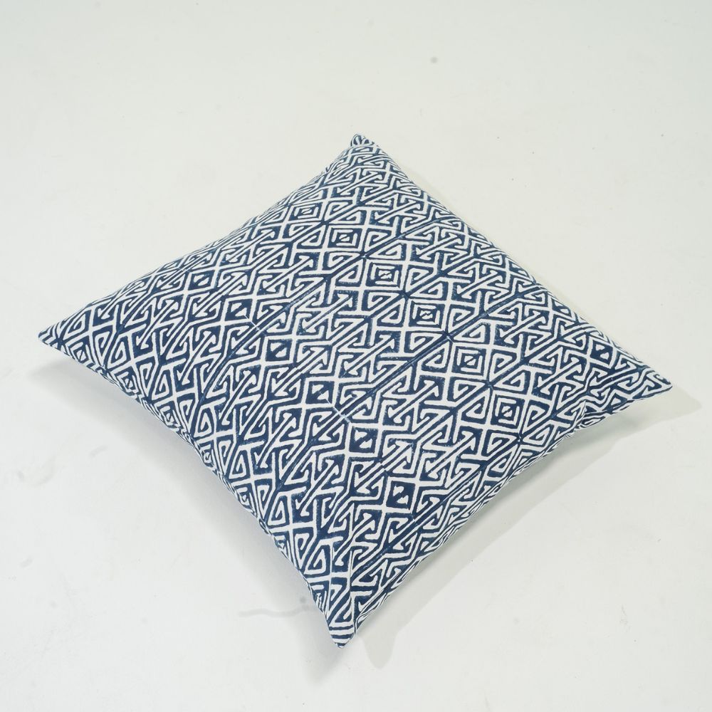 Bandhini Design House Lounge Cushion Arrow Print Navy Lounge Cushion 55 x 55cm