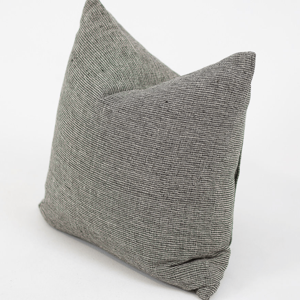 Bandhini - Design House Lounge Cushion Black / 22 x 22 Inches Chester Tweed Black Lounge Cushion 55 x 55cm