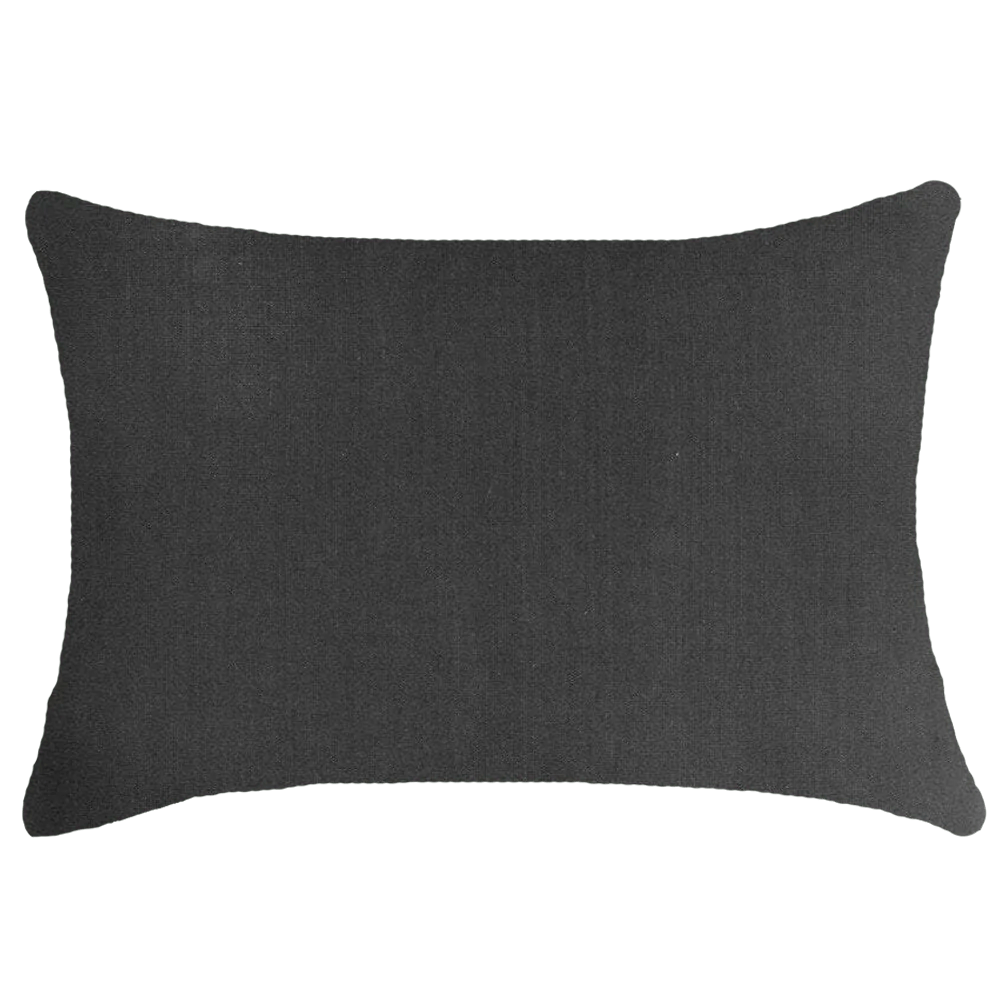 Bandhini Design House Lounge Cushion Black & Natural / Sham Cover 49 x 69cm / Cover only Linens Reversible Black & Natural Cushion