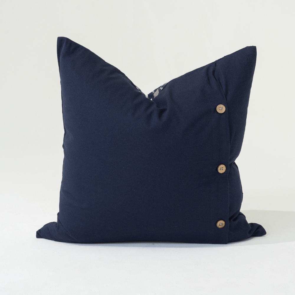 Bandhini Design House Lounge Cushion Butterfly Navy Lounge Cushion 55 x 55cm