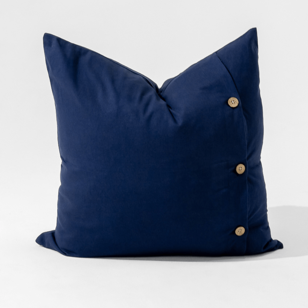 Bandhini Design House Lounge Cushion Disc Bead Navy Lounge Cushion 55 x 55cm