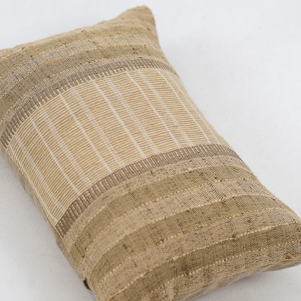 Bandhini - Design House Lounge Cushion Global Weave Balmoral Natural Lumbar Cushion 35 x 53cm