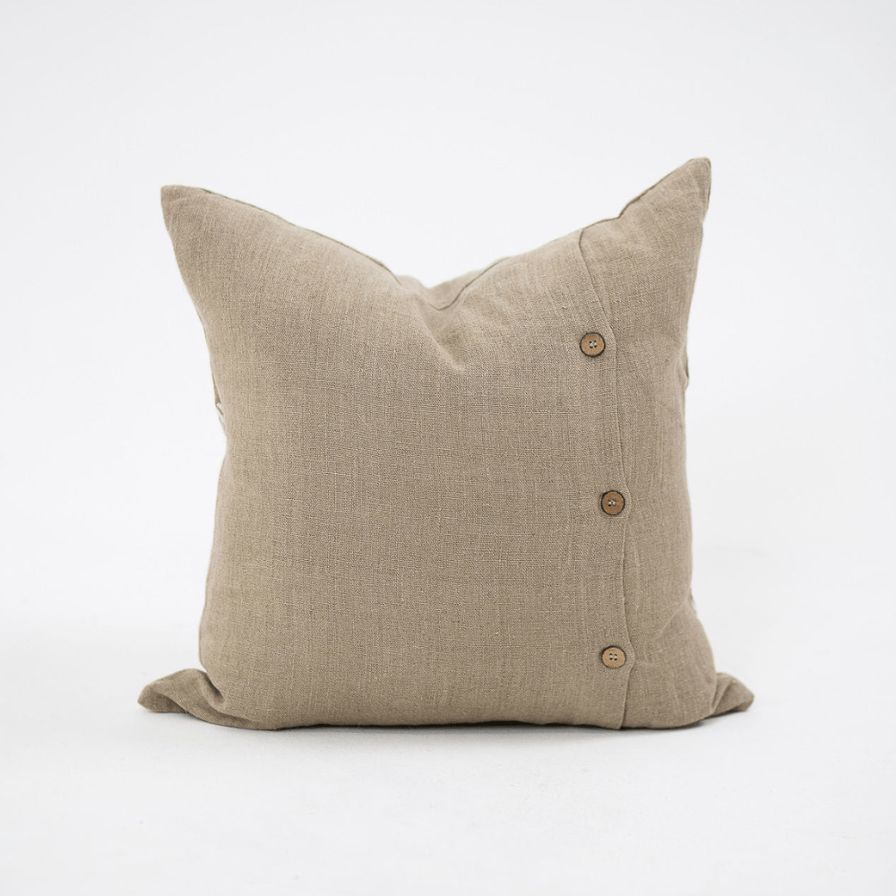 Bandhini - Design House Lounge Cushion Global Weave Oxford Natural Lounge Cushion 55 x 55cm