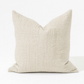 Gudri Patch Natural Handmade Embroidered Linen Cushion Cover