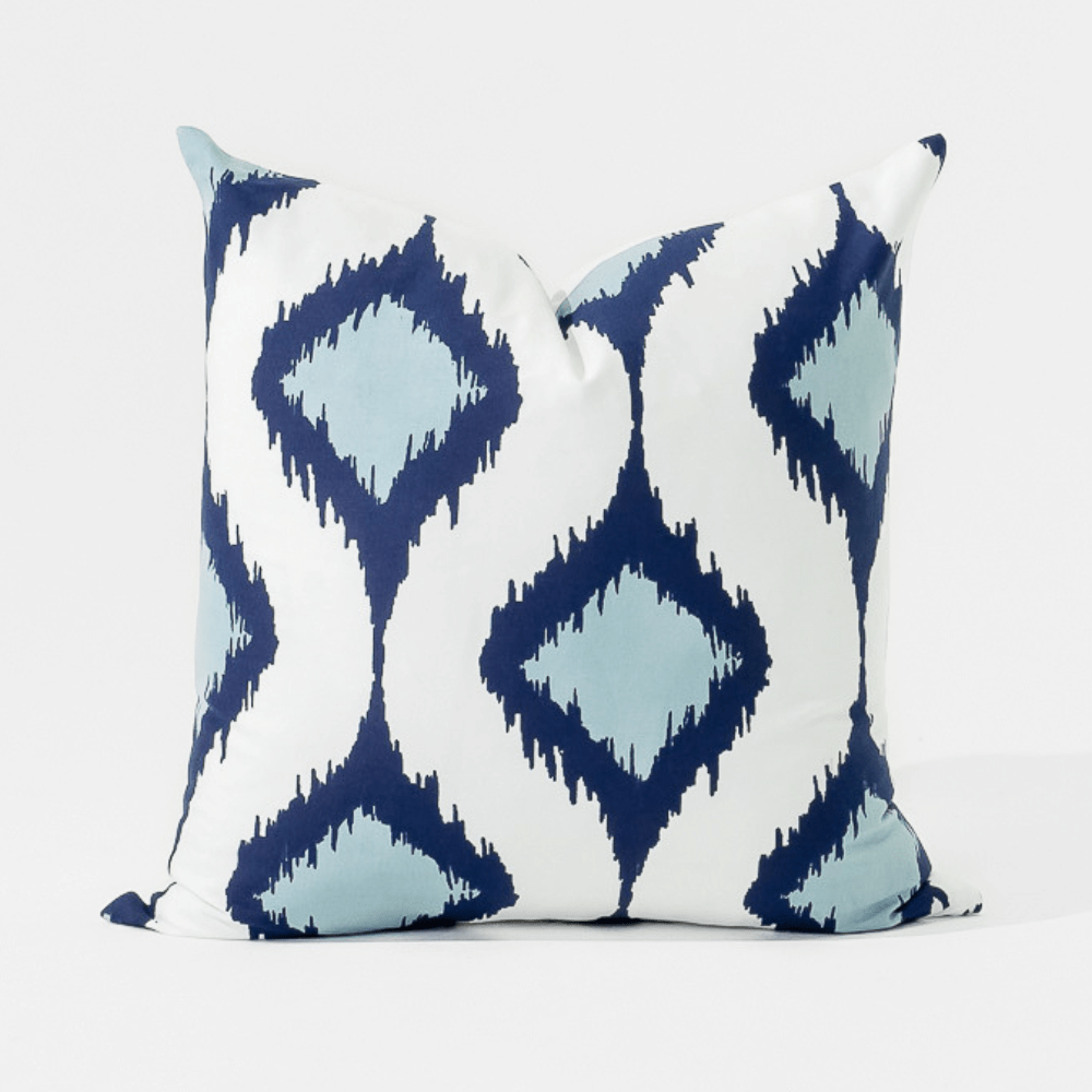 Bandhini Design House Lounge Cushion Inner Ikat Cluster Navy Lounge Cushion 55 x 55cm