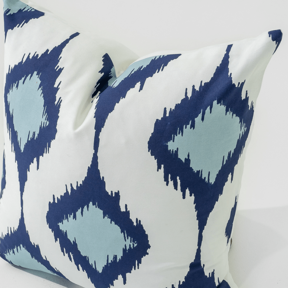 Bandhini Design House Lounge Cushion Inner Ikat Cluster Navy Lounge Cushion 55 x 55cm