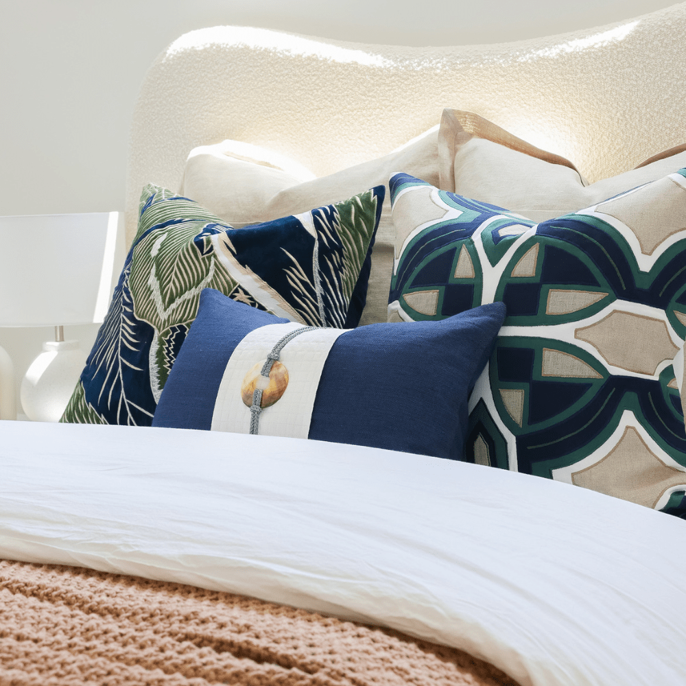 Bandhini Design House Lounge Cushion Inter Zen Emerald Lounge Cushion 55 x 55cm