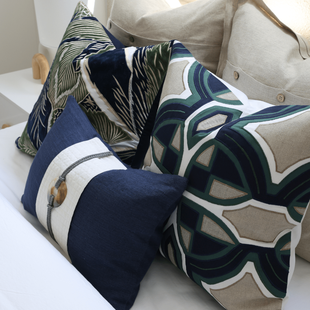 Bandhini Design House Lounge Cushion Inter Zen Emerald Lounge Cushion 55 x 55cm