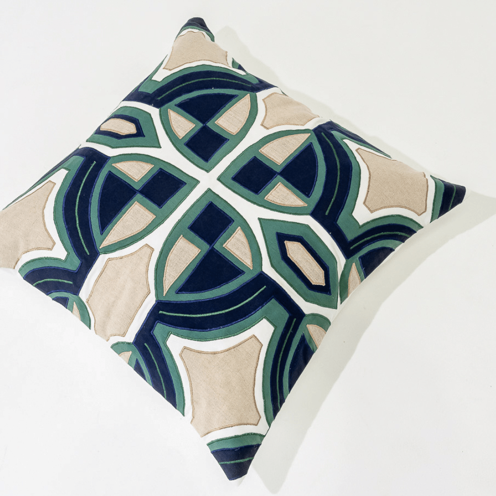 Bandhini Design House Lounge Cushion Inter Zen Emerald Lounge Cushion 55 x 55cm