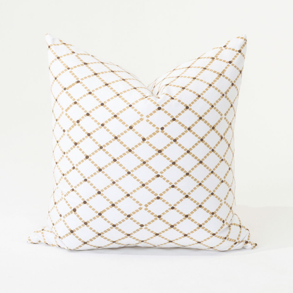 Bandhini Design House Lounge Cushion Intermeshed Natural Lounge Cushion 55 x 55cm