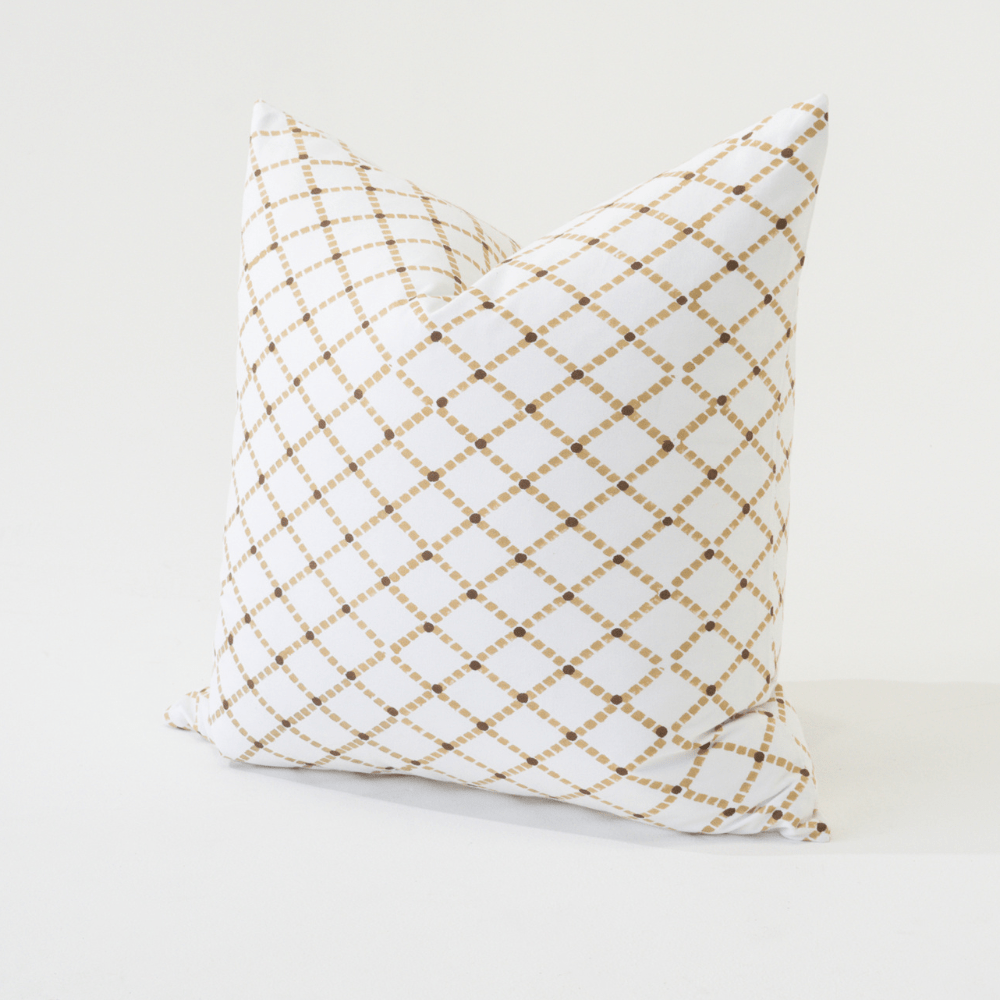 Bandhini Design House Lounge Cushion Intermeshed Natural Lounge Cushion 55 x 55cm