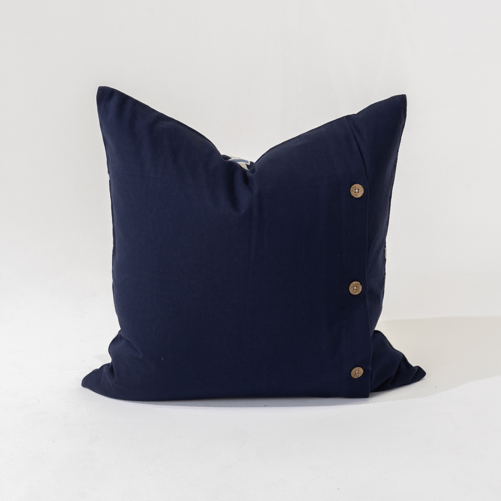 Bandhini Design House Lounge Cushion Intertwined Navy Lounge Cushion 55x55cm