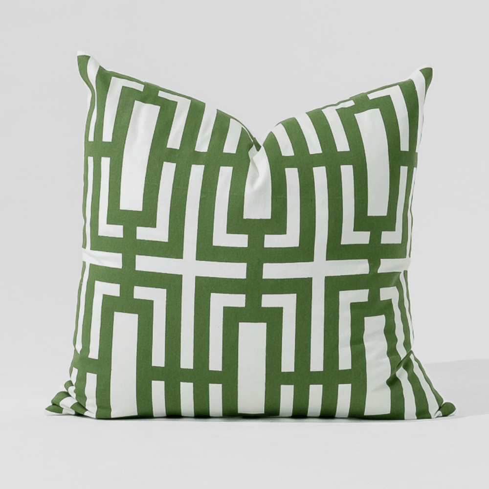 Bandhini Design House Lounge Cushion Jade Screen Emerald Lounge Cushion 55 x 55cm