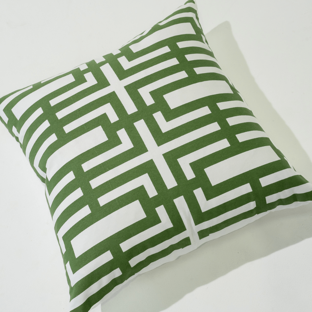 Bandhini Design House Lounge Cushion Jade Screen Emerald Lounge Cushion 55 x 55cm