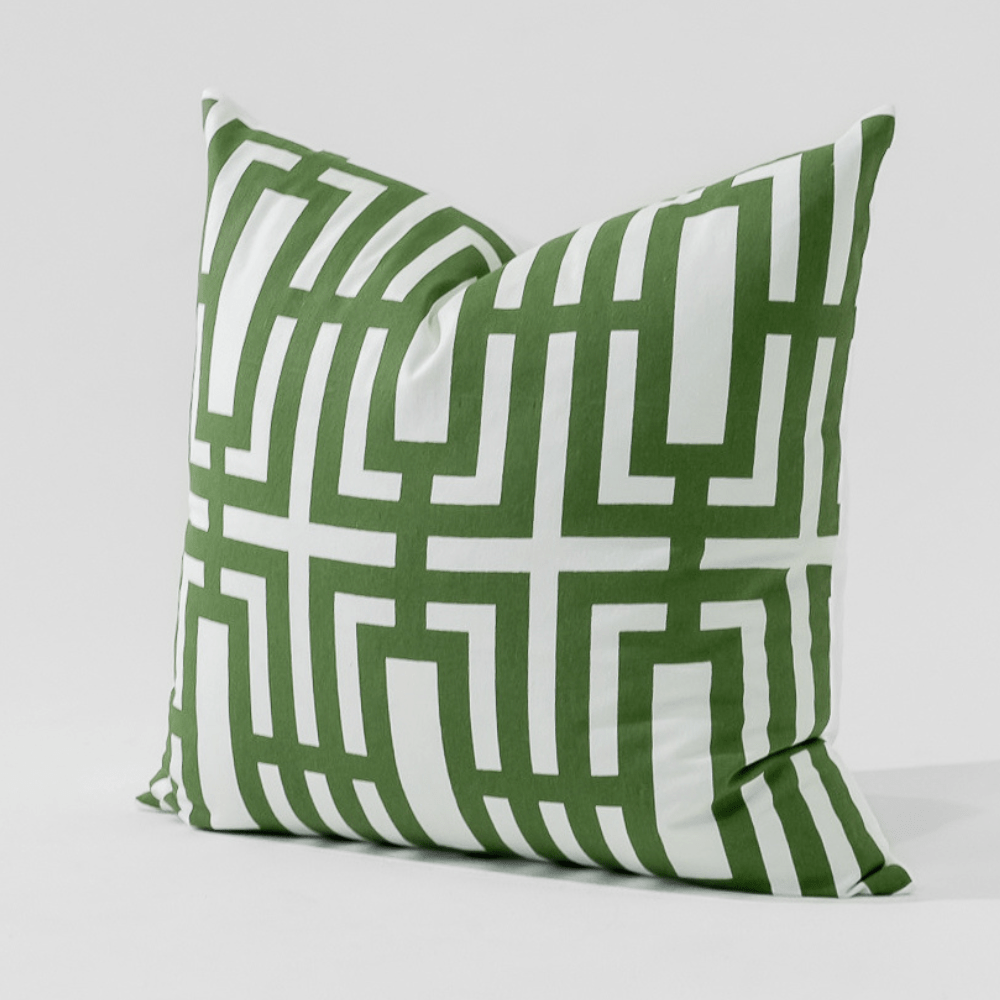 Bandhini Design House Lounge Cushion Jade Screen Emerald Lounge Cushion 55 x 55cm