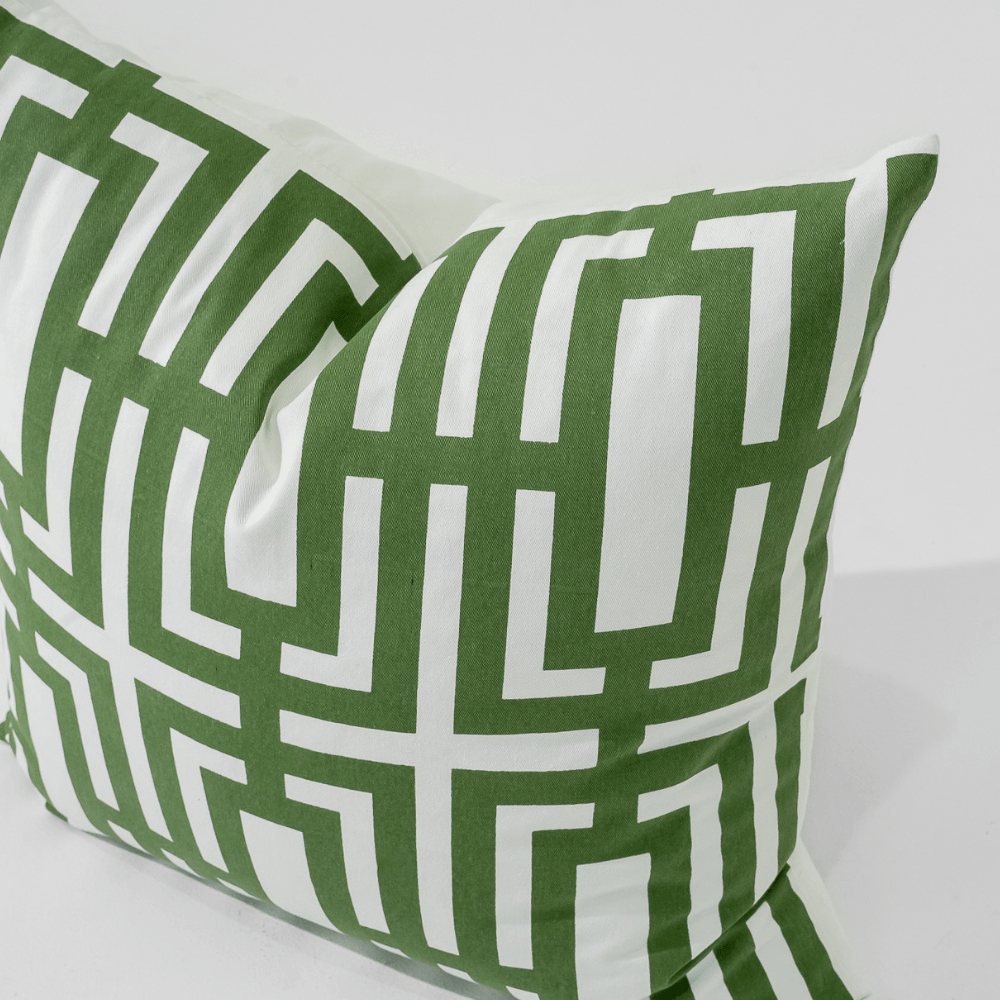 Bandhini Design House Lounge Cushion Jade Screen Emerald Lounge Cushion 55 x 55cm