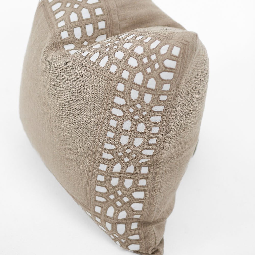 Bandhini Design House Lounge Cushion Morocco Linen Natural Lounge Cushion 55 x 55cm