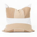 Outdoor Inter Gem Appliqué Beige Handmade Outdoor Cushion Cover