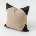 Outdoor Raffia Corners Black & Natural Lounge Cushion – UV Resistant — made to order, 14–30 days
