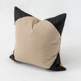 Outdoor Raffia Corners Black & Natural Lounge Cushion – UV Resistant