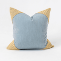 Outdoor Raffia Corners Cloud & Natural Lounge Cushion – UV Resistant — made to order, 14–30 days