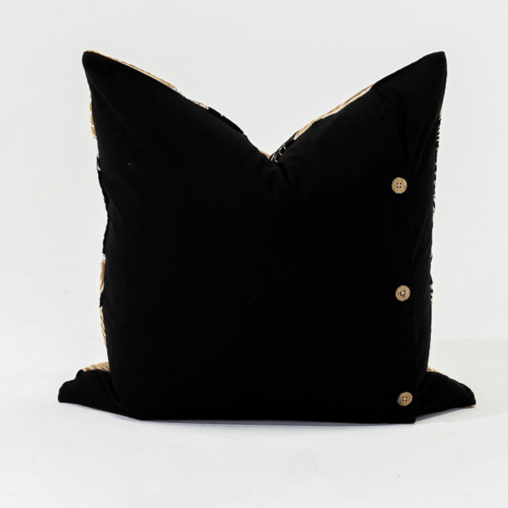 Bandhini Design House Lounge Cushion Rake Applique Velvet Desert Lounge Cushion 55 x 55cm