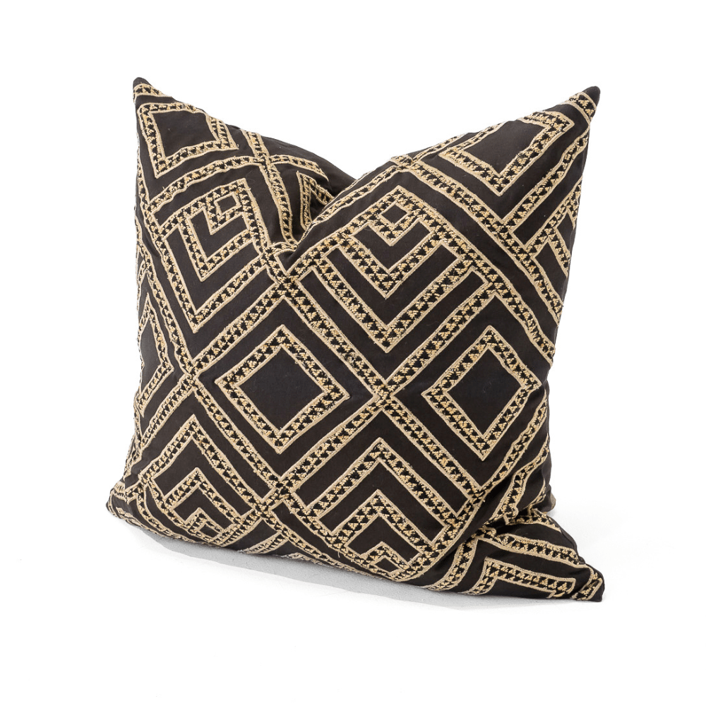 Bandhini Design House Lounge Cushion Shoowa Arrow Black Lounge Cushion 55 x 55cm