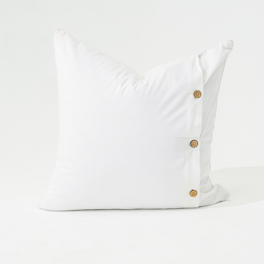 Bandhini Design House Lounge Cushion Troy Embroidery Target Square White Lounge Cushion 55 x 55cm