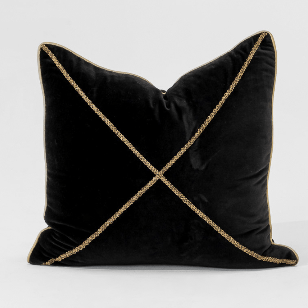 Bandhini Design House Lounge Cushion Troy Madrid Cross Lounge Cushion 55 x 55cm