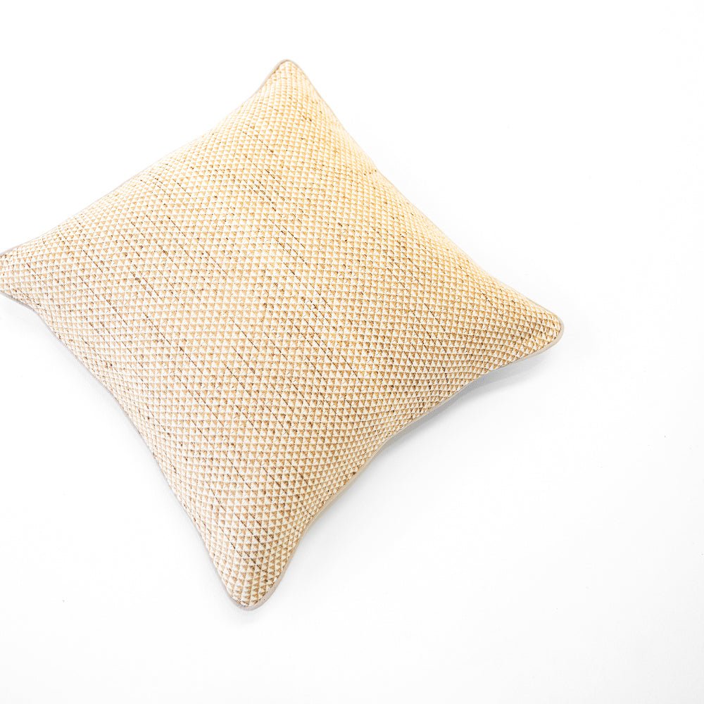 Bandhini Design House Lounge Cushion Weave Pyramid Natural Lounge Cushion 55 x 55cm