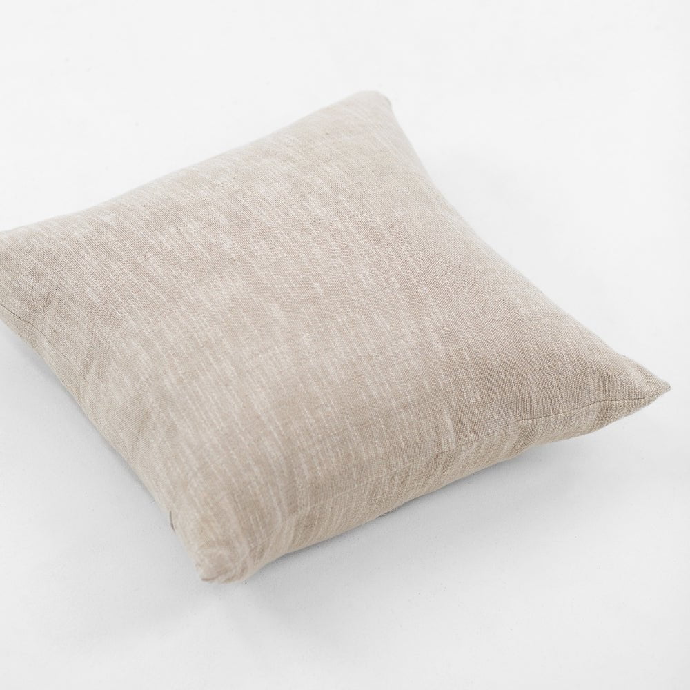 Bandhini Design House Lounge Cushion Weave Tweed Oxford Natural Lounge Cushion 55 x 55cm