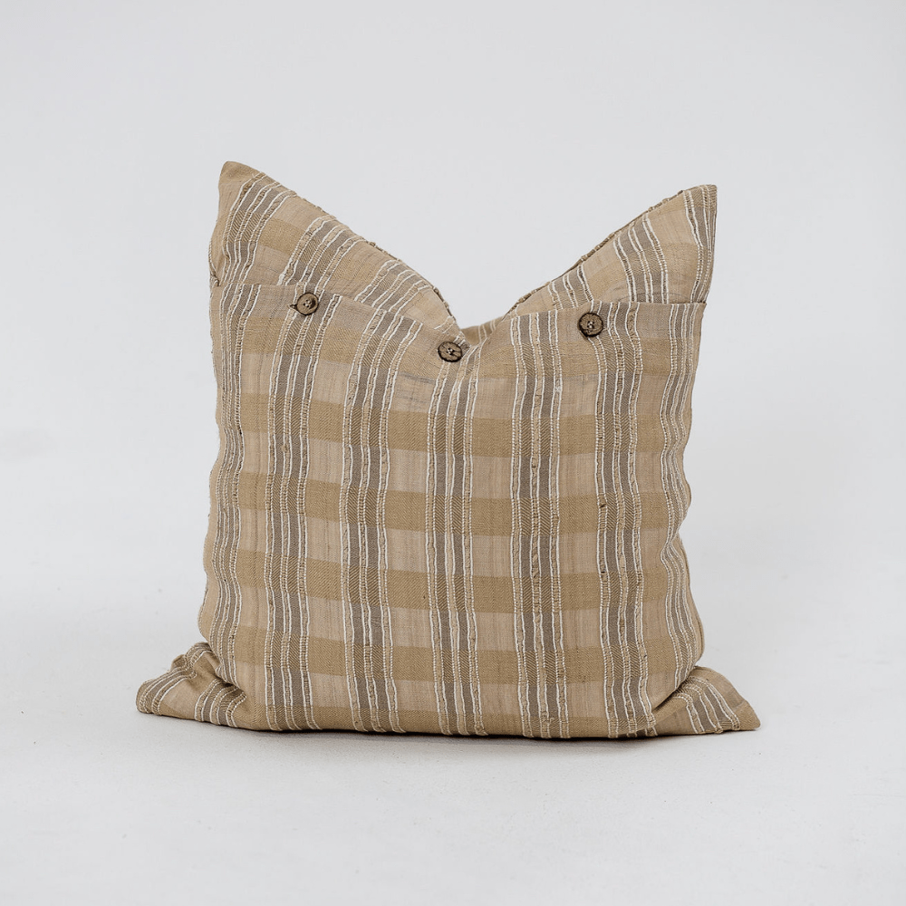 Bandhini Design House Lounge Cushion Weave Tweed Warwickshire Natural Lounge Cushion 55 x 55cm