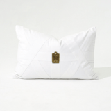 Amulet Cairo White Handmade Embellished Lumbar Cushion