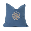 Outdoor Celtic Knot Blue Handmade Outdoor Cushion Cover