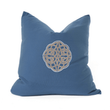 Outdoor Celtic Knot Blue Handmade Outdoor Cushion Cover