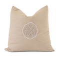 Outdoor Celtic Knot Heather Beige Handmade Outdoor Cushion Cover — in stock, ready to ship