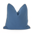Outdoor Piped Blue & Beige Lounge Cushion – UV Resistant — made to order, 14–30 days