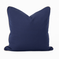 Outdoor Piped Navy & Beige Lounge Cushion – UV Resistant