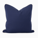 Outdoor Piped Navy & Beige Lounge Cushion – UV Resistant